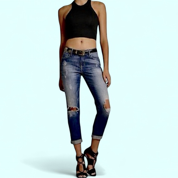 Mavi ADA Distressed Mid-Rise Boyfriend Jeans (NWOT) - Picture 1 of 16
